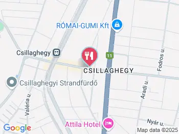 Cserfalvi Cukrászda - Mátyás király út Budapest a térképen