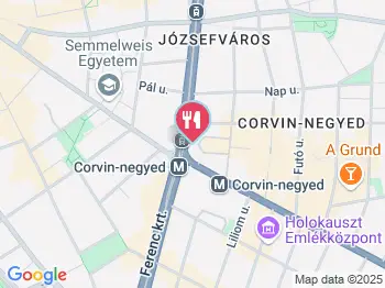 Cserpes Tejivó - Corvin köz Budapest a térképen