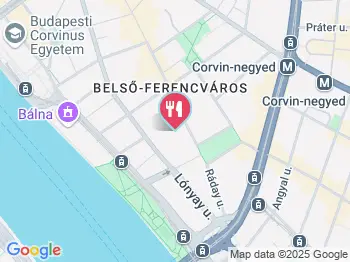 Csibefalat - Ráday utca Budapest a térképen