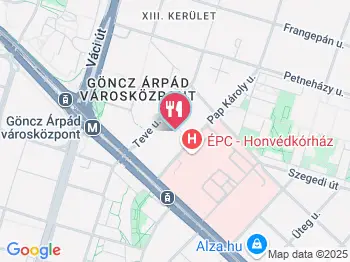 Csibefalat - Csongor utca Budapest a térképen