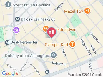 Csicseri - Gozsdu Udvar Budapest a térképen