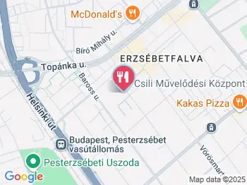 Csili Étterem Budapest a térképen