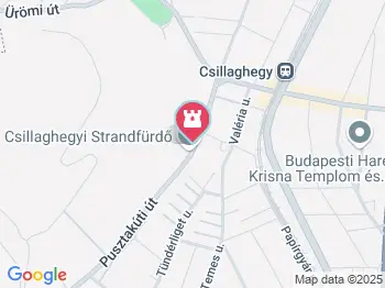 Csillaghegyi Árpád Forrásfürdő és és Székely Éva Uszoda Budapest a térképen