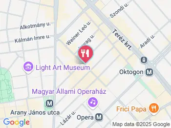 Csirke Csibész - Nagymező utca Budapest a térképen