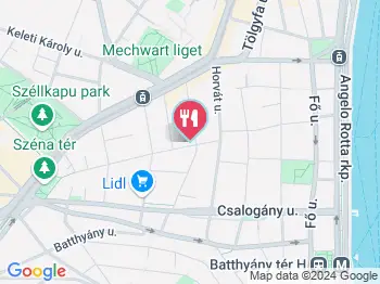 Csücsök Bakery Budapest a térképen