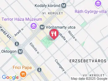 Cube Coffee Bar Budapest a térképen