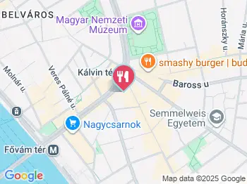 Cucina di Cristina Budapest a térképen