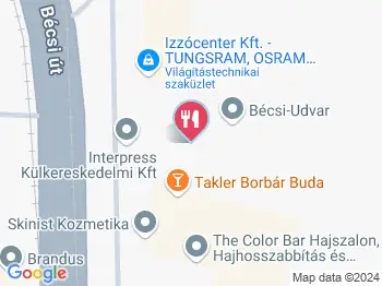 Cukiságok Műhelye Budapest a térképen