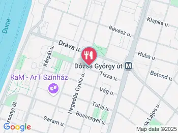 Cukrászda - Tisza utca Budapest a térképen