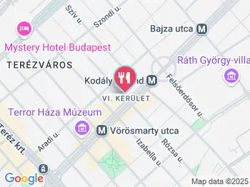 Cup & Scoop Budapest a térképen