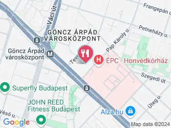 Cupp Pizza Burger Grill Budapest a térképen