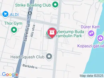 Cyberjump Trambulin Park - Buda Budapest a térképen