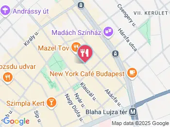 Cydonia Tearoom & Vintage Budapest a térképen