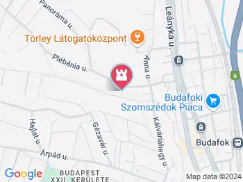 Czuba-Durozier-kastély Budapest a térképen