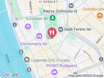 D15 Étterem - Deák Palota Budapest a térképen
