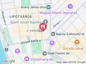 Dae Bak hot dog Budapest a térképen