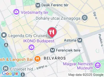 Daily Eat & Coffee Budapest a térképen