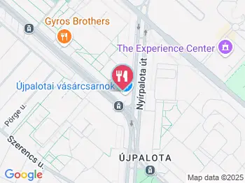 Dakar Gyros Budapest a térképen