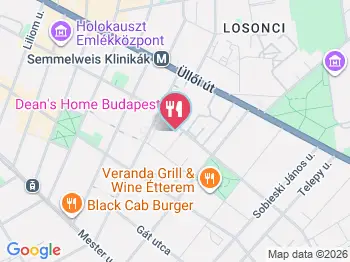 Darwin Cafe & Étterem Budapest a térképen