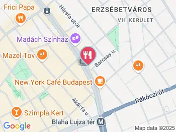 Deep Burger - Erzsébet körút Budapest a térképen
