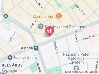 Den Haag Pizzéria Budapest a térképen