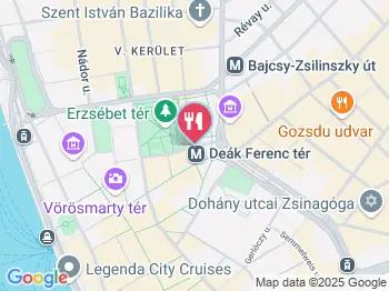 Digó Pizza - Erzsébet tér Budapest a térképen