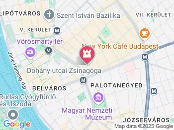 Dohány utcai Zsinagóga Budapest a térképen