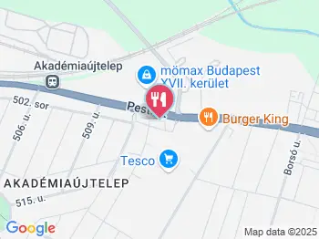 Don Pepe Étterem & Pizzéria - Pesti úti Tesco Budapest a térképen