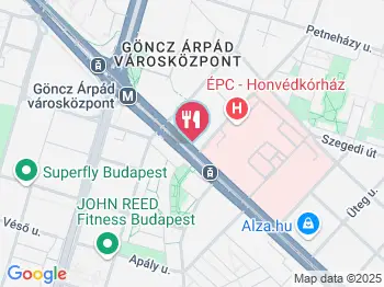 Don Roberto Pizzéria Budapest a térképen