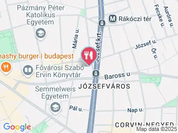 Donnies' Burger & Fries Budapest a térképen