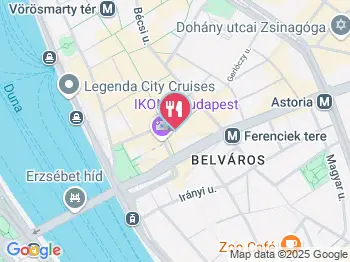 Doppio Bistro & Restaurant Budapest a térképen