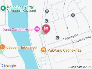 Duna Garden Hotel Budapest a térképen