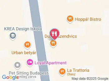 Duran Szendvicsház Budapest a térképen
