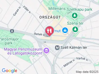 Duran Szendvicsház - Retek utca Budapest a térképen