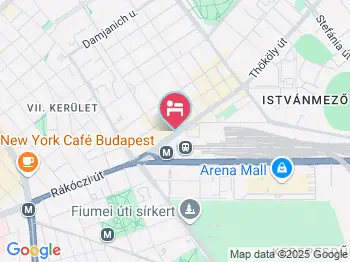 East Station Hostel Budapest a térképen