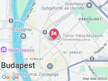 EasyHotel Budapest Oktogon Budapest a térképen