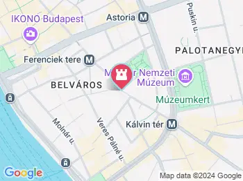Egyetemi hősi emlék Budapest a térképen