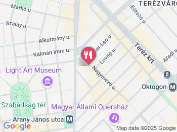 Egyszarvú Unicorn Bistro & More Budapest a térképen