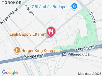 Kis Éjjeli Bagoly Budapest a térképen