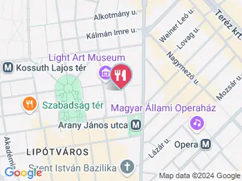 El Hispano Budapest a térképen