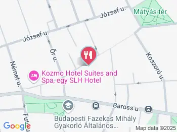 Caterland - Egyetem Étterem Budapest a térképen