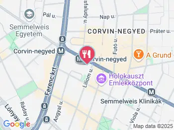 Élesztő Food Truck Udvar Budapest a térképen