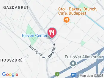 Eleven Gusto Budapest a térképen