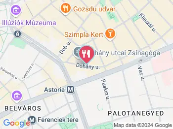 Epic Burger & Bar - Dohány utca Budapest a térképen