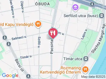 Epicurean Budapest a térképen