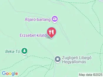 Erzsébet Kilátó Kávézó Budapest a térképen