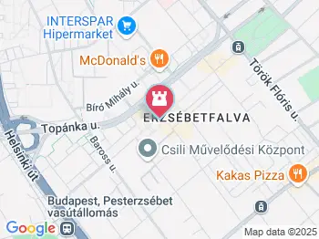 Erzsébet királyné szobra - Pesterzsébet Budapest a térképen