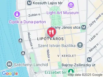 Espresso Embassy Budapest a térképen