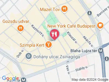 Esther's Budapest a térképen