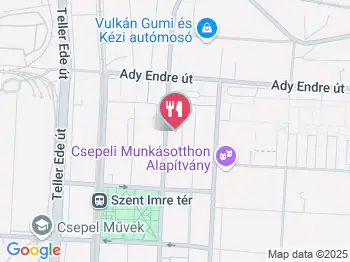 Ételbár 21 Budapest a térképen